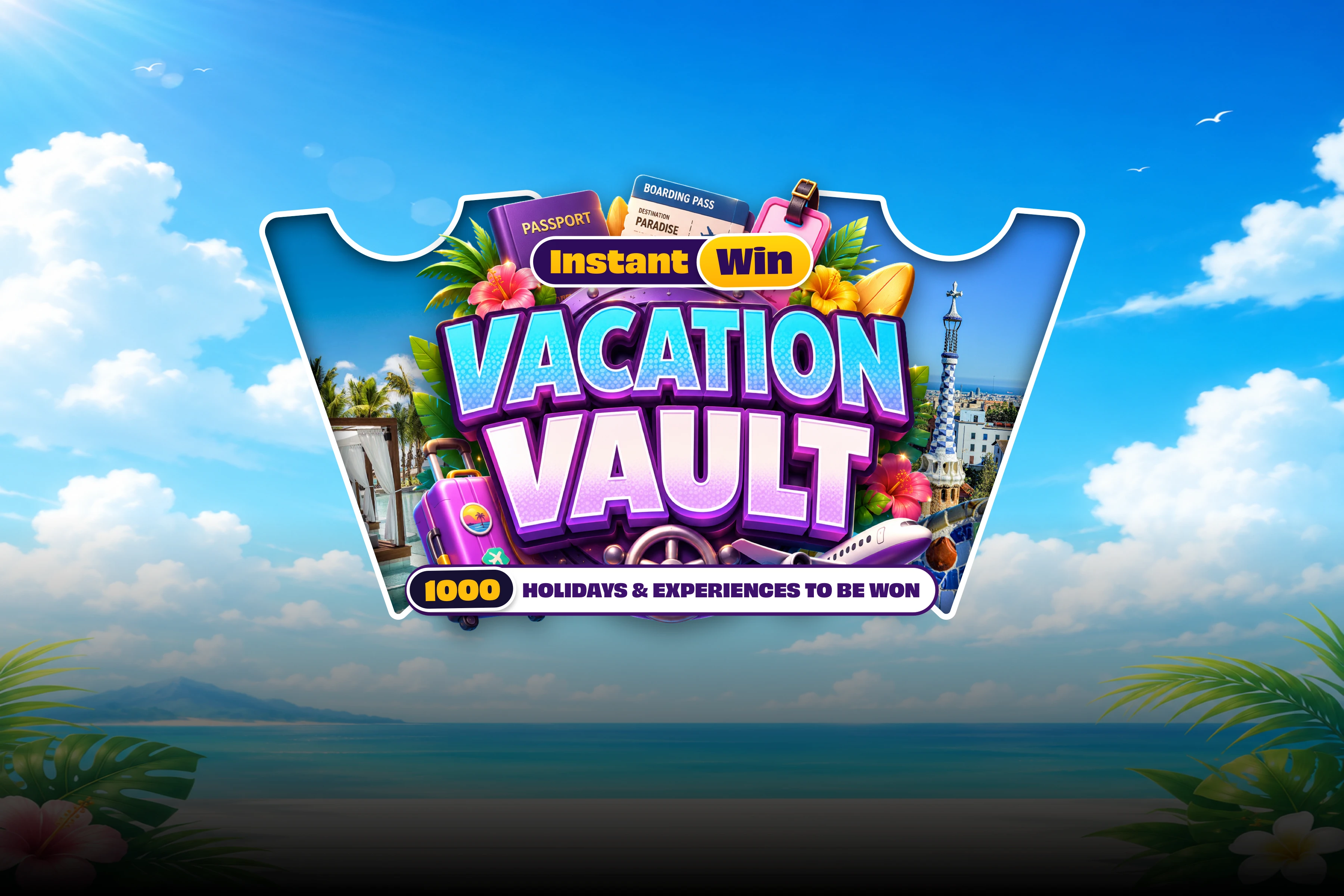 £20K Vacation Vault Instant Win! 🏝️